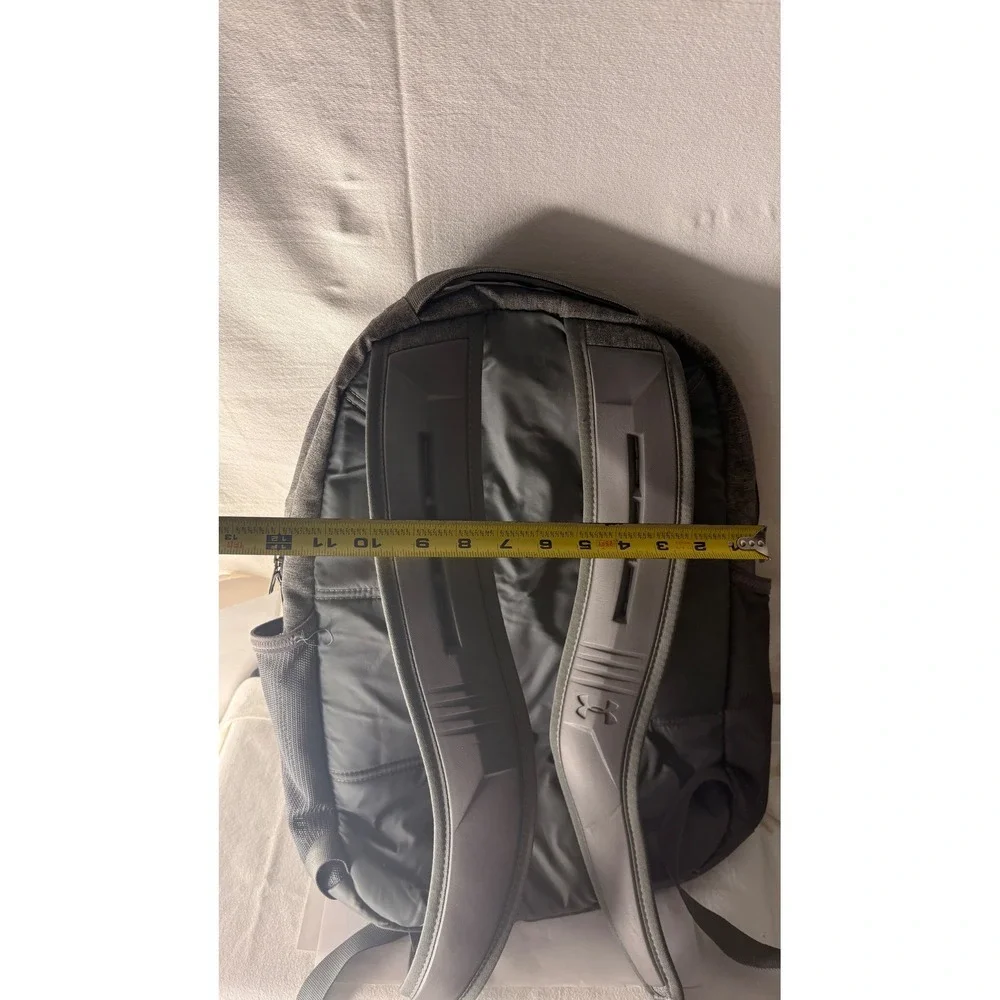 Under Armour Heather Grey Athletic Backpack Multi-Pocket School Gym Bag